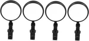 BESPORTBLE 2sets Universal Rearview Mirrors for Bikes Oval Bike Mirror Safe Stylish Fits Road Mountain Electric 2pcs*2