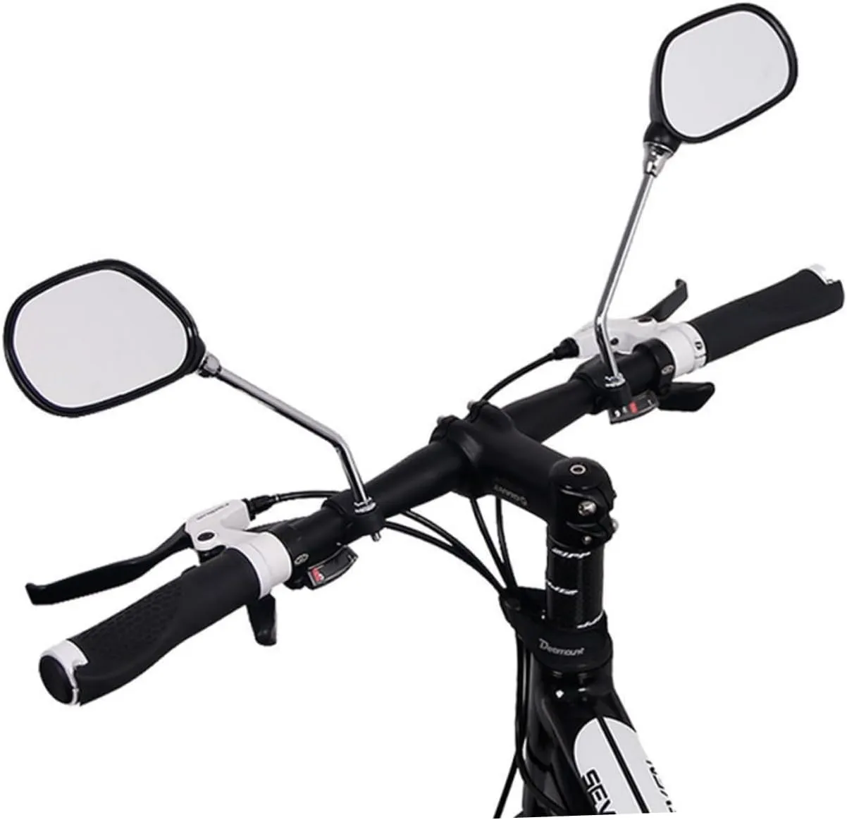 BESPORTBLE E-bike Rearview Mirror Set 2 Pieces for Cycling Handlebar Mirror Wide Viewing Angle Anti-reflective and Durable