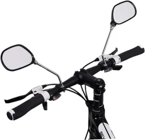 BESPORTBLE E-bike Rearview Mirror Set 2 Pieces for Cycling Handlebar Mirror Wide Viewing Angle Anti-reflective and Durable
