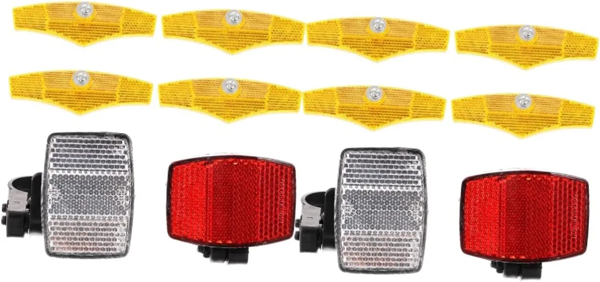 Bicycle Reflector Front Reflective Rear Bike Cycling Accessories Wheel Reflector Universal Reflectors