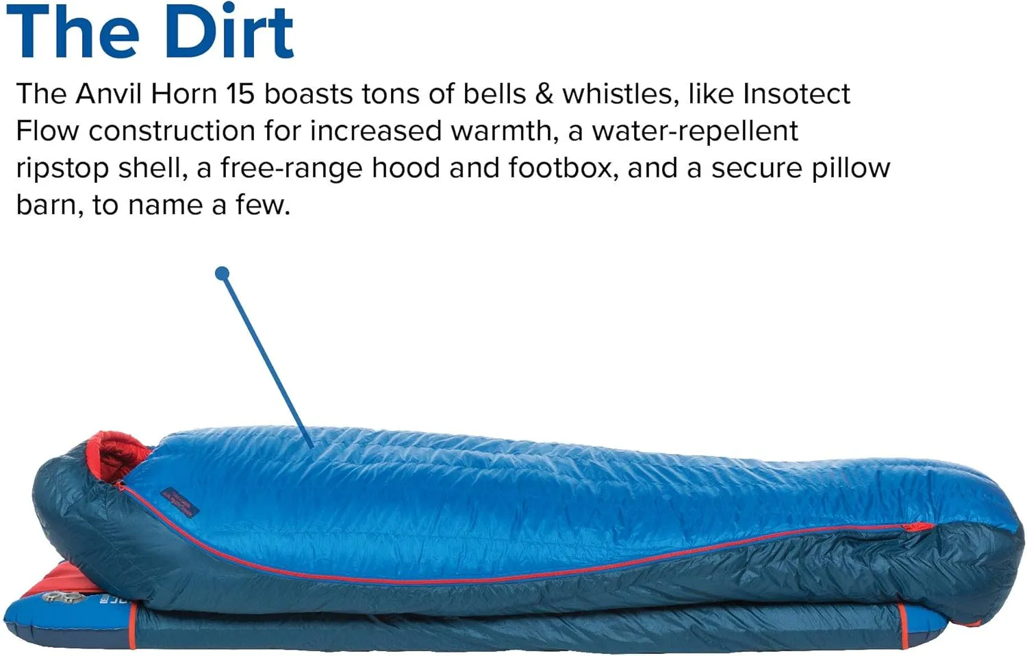 Big Agnes Anvil Horn Sleeping Bag: 15F Down