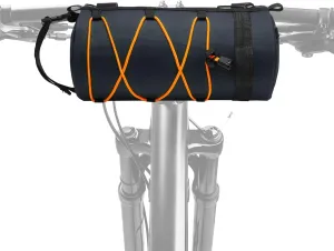 Bike Handlebar Bag, 2.5L Front Bicycle Storage Convertible Waterproof w/Shoulder Strap for Road Mountain Bikes Cycling, Dark Blue