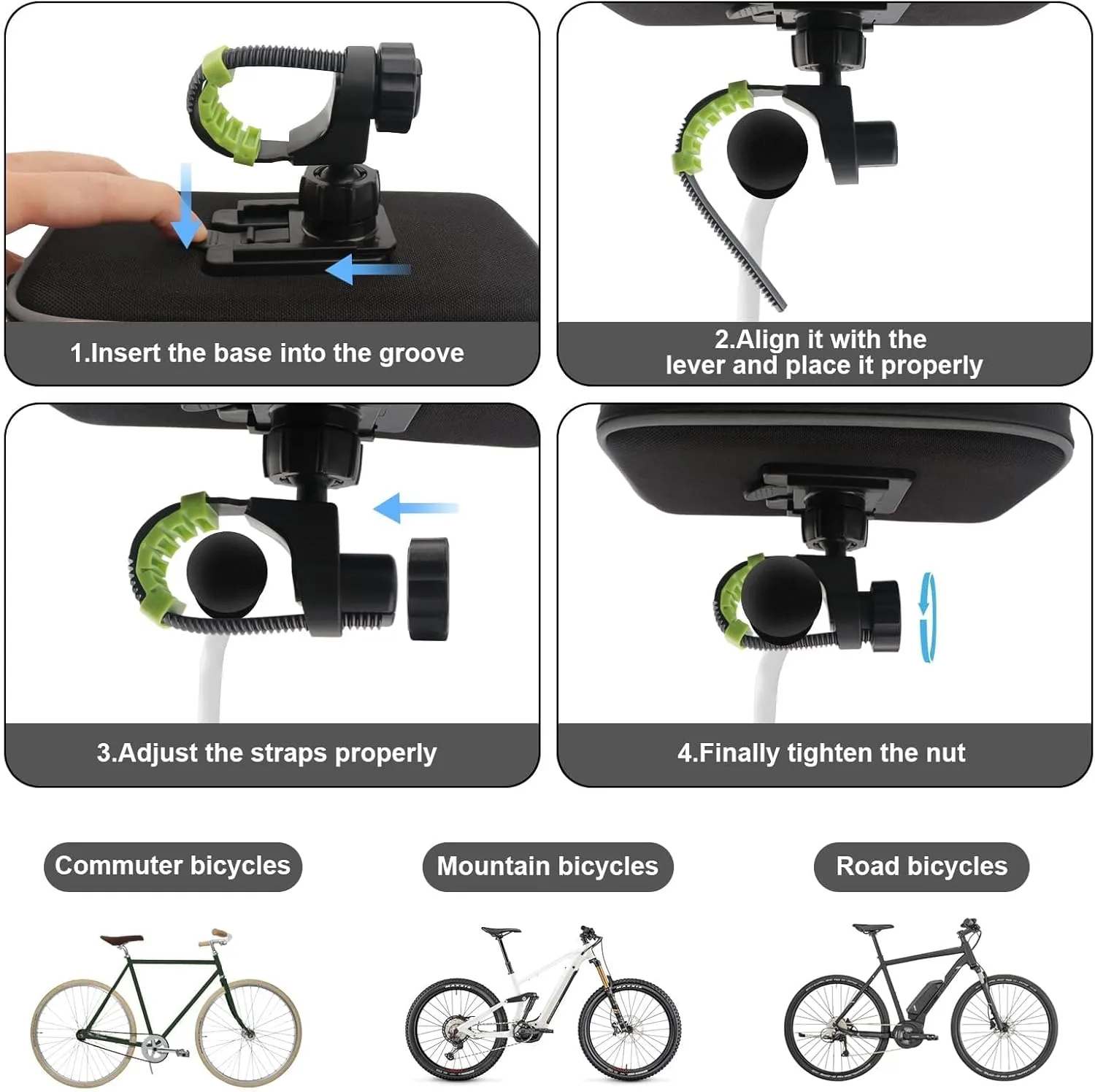 Bike Phone Handlebar Bag Holder Bike Phone Holder Waterproof Bike Bag with Sun-Visor Rain Cover, TPU Touch Screen, Handlebar Mount Bicycle Phone Front Frame Bag Bike Phone Mount for Bike