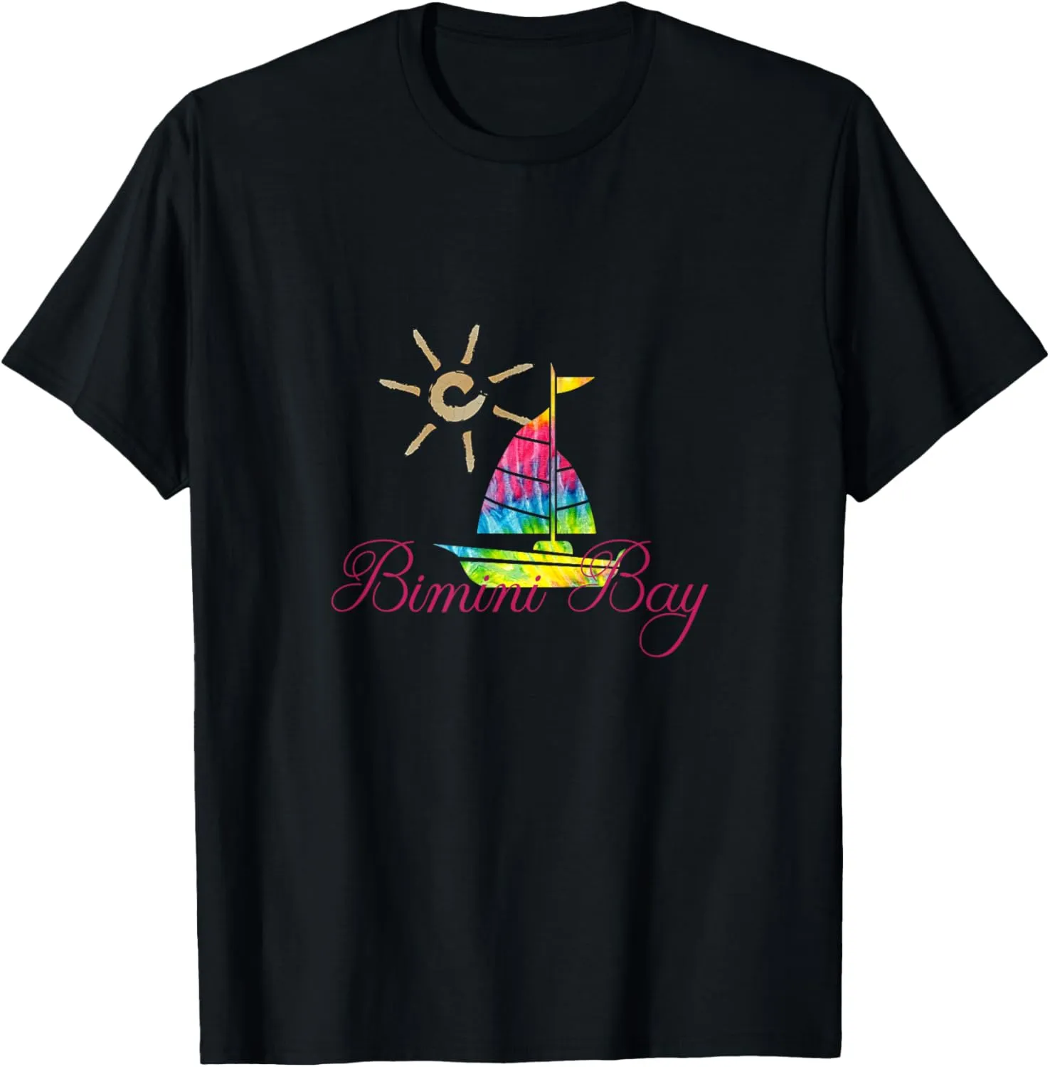 Bimini Bay Tye Dye Sailboat T-Shirt