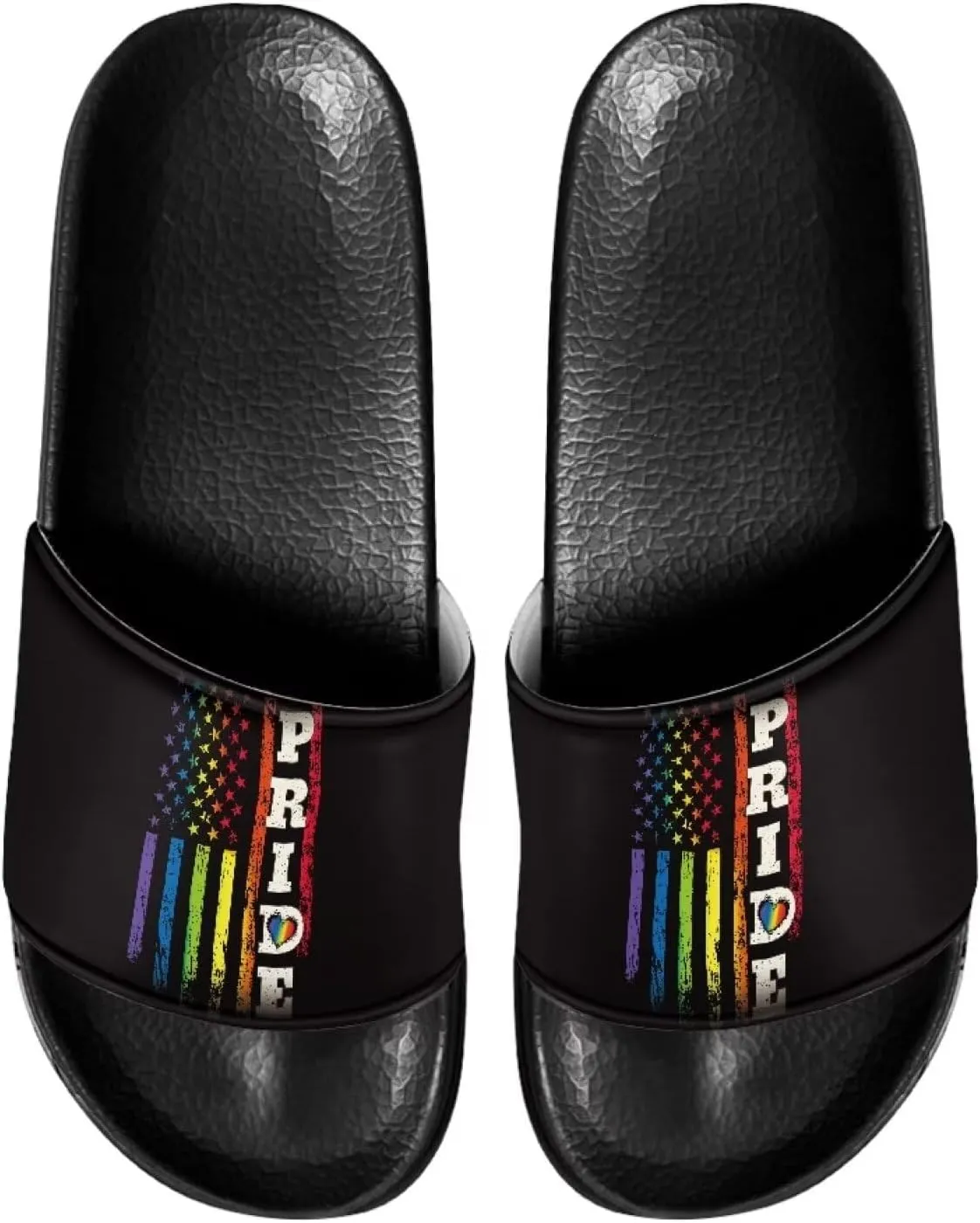Binienty Womens Mens Fashion Slide Sandals Non Slip Summer Slippers for Bathroom, Indoor Home, Pool, Beach