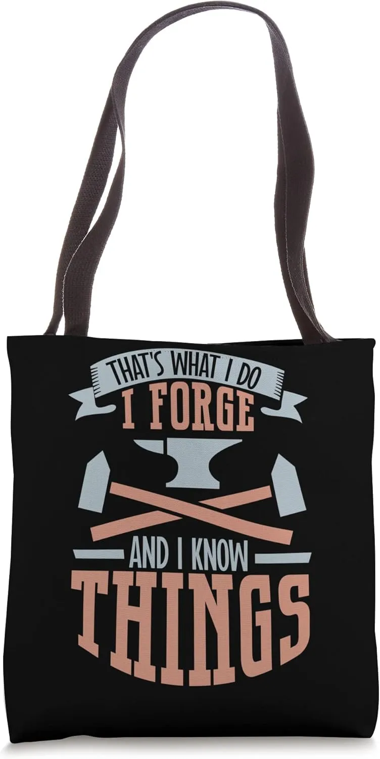 Blacksmith Metal Worker Bladesmith Metalworking Tote Bag