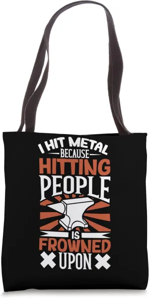 Blacksmith Metal Worker Bladesmith Metalworking Tote Bag