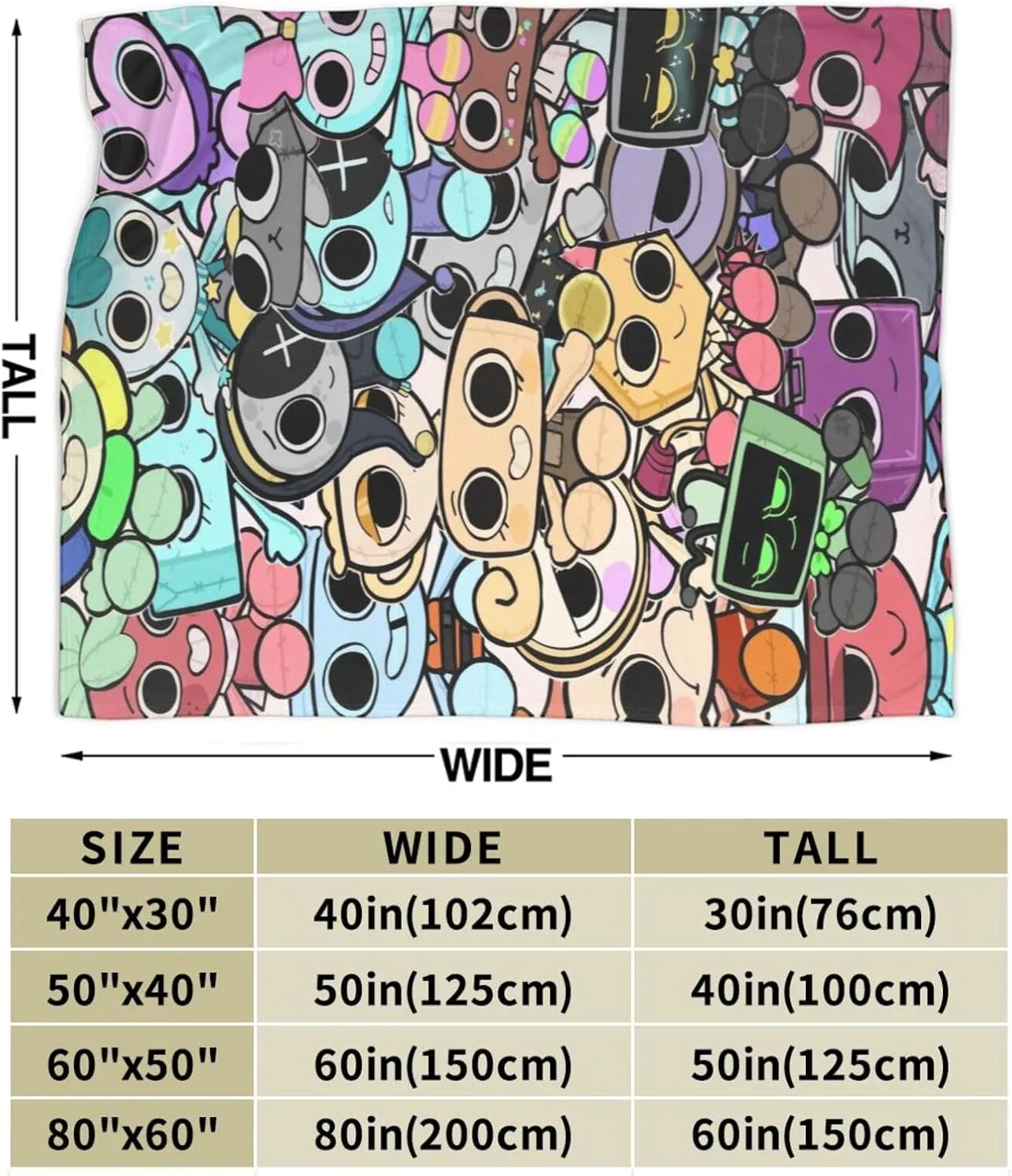 Blanket Dandy's Cartoon World Throw Blanket Super Soft Warm Cozy Bed Blankets Sofa Bed Couch Decor Gifts for Men Women and Kids 50"x40"