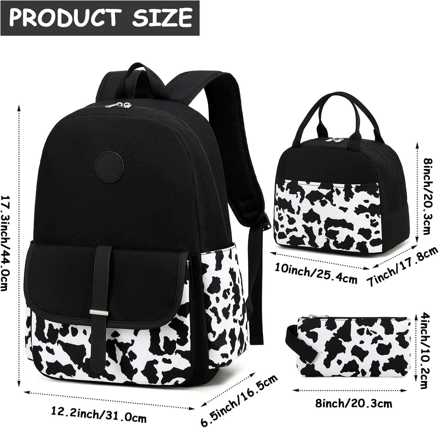 Bluboon Bookbags School Backpack Laptop Schoolbag for Teens Girls High School