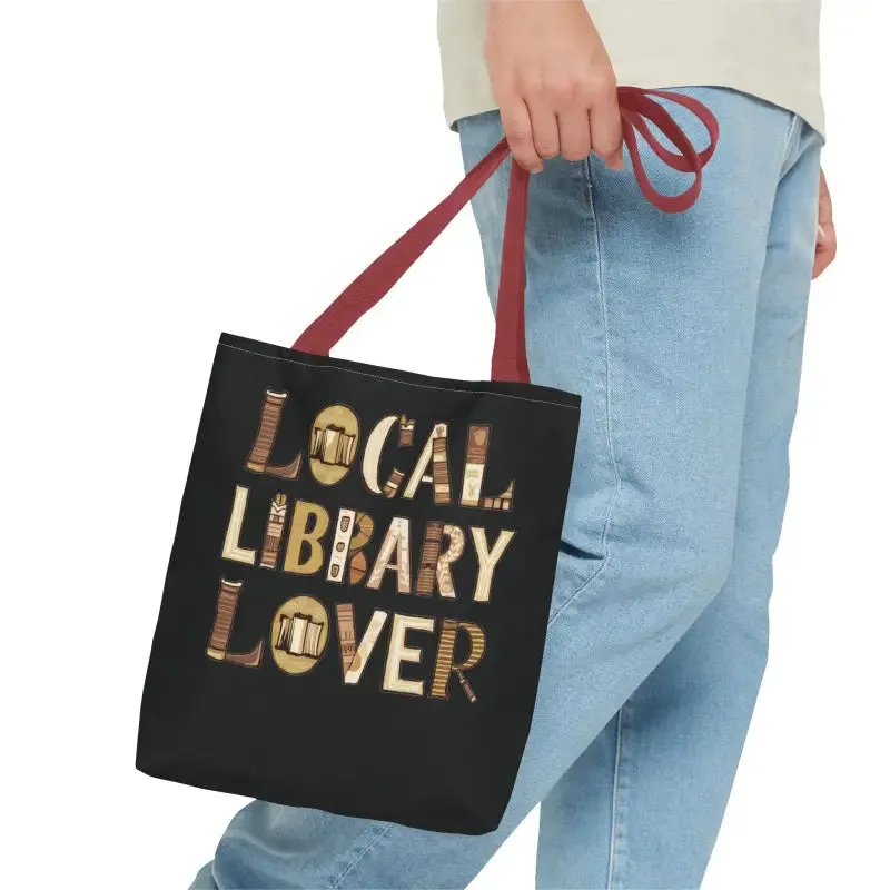Blue Aop Tote Bag for Local Library Lover