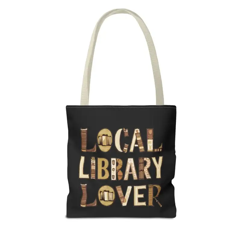 Blue Aop Tote Bag for Local Library Lover