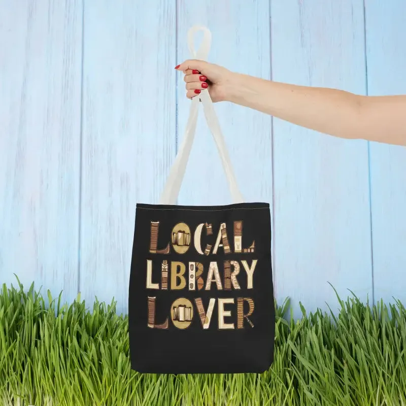 Blue Aop Tote Bag for Local Library Lover