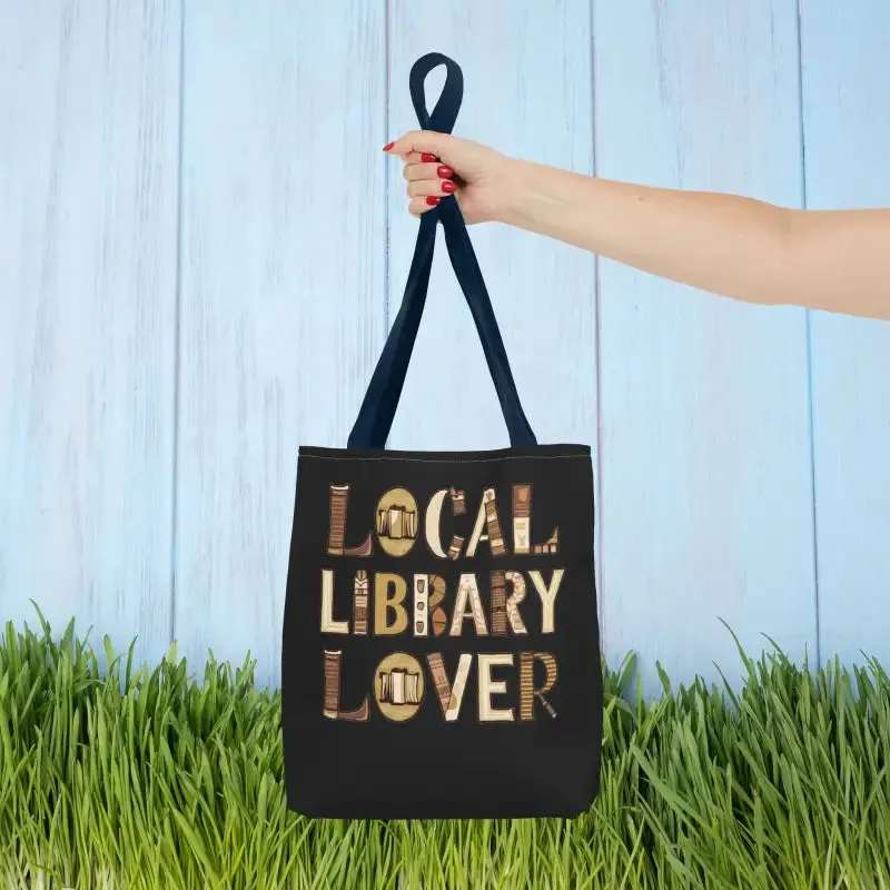 Blue Aop Tote Bag for Local Library Lover