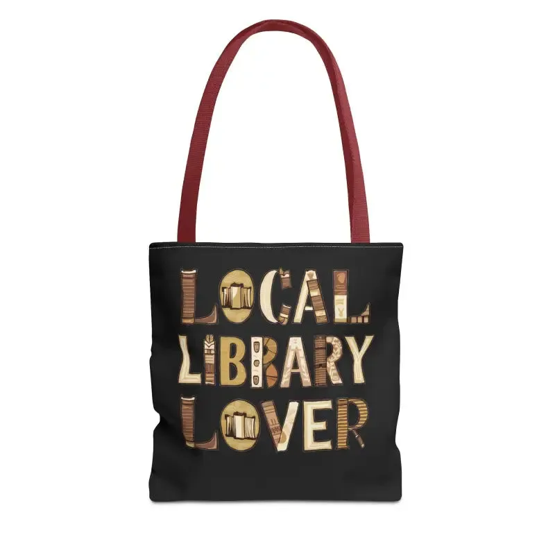 Blue Aop Tote Bag for Local Library Lover