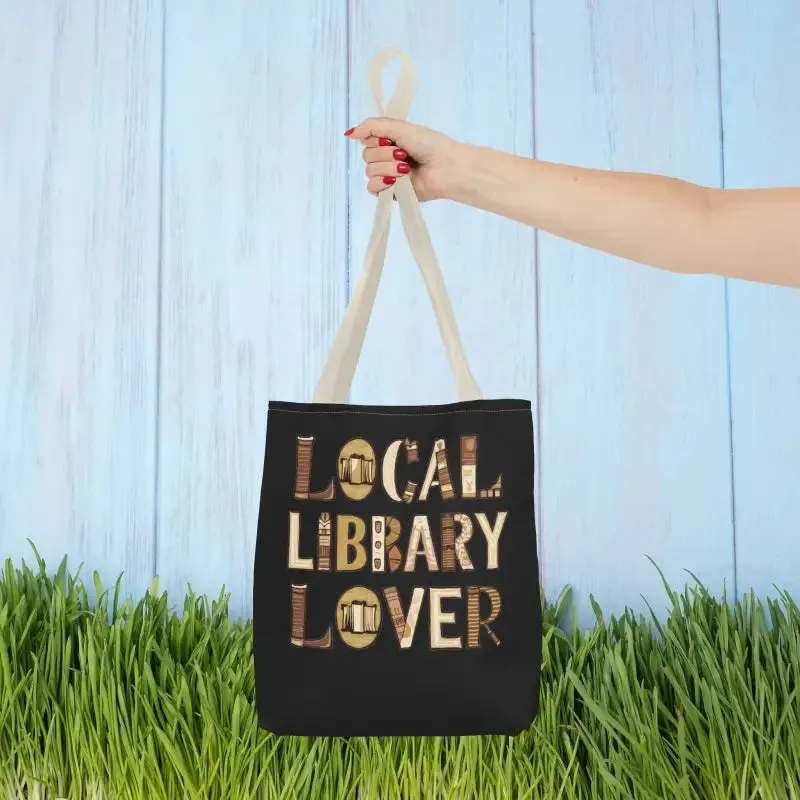 Blue Aop Tote Bag for Local Library Lover