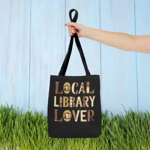 Blue Aop Tote Bag for Local Library Lover