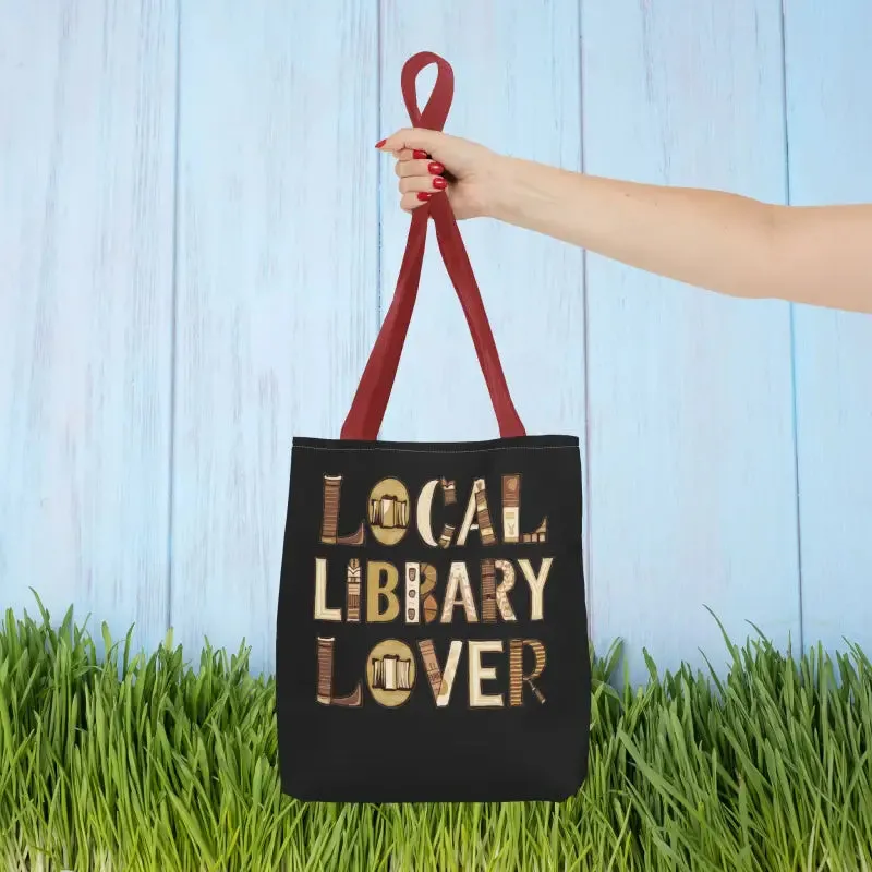 Blue Aop Tote Bag for Local Library Lover