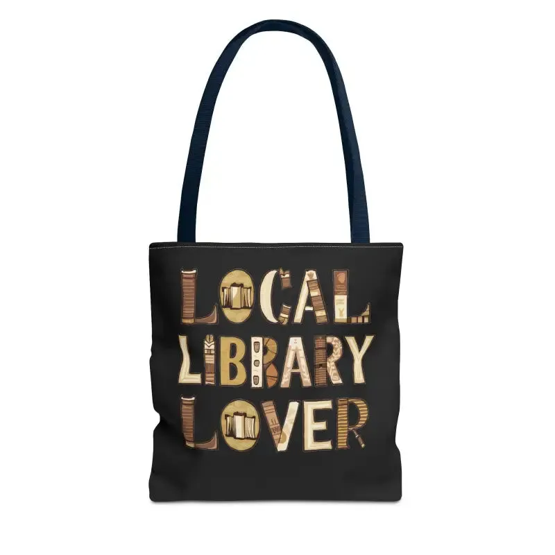 Blue Aop Tote Bag for Local Library Lover