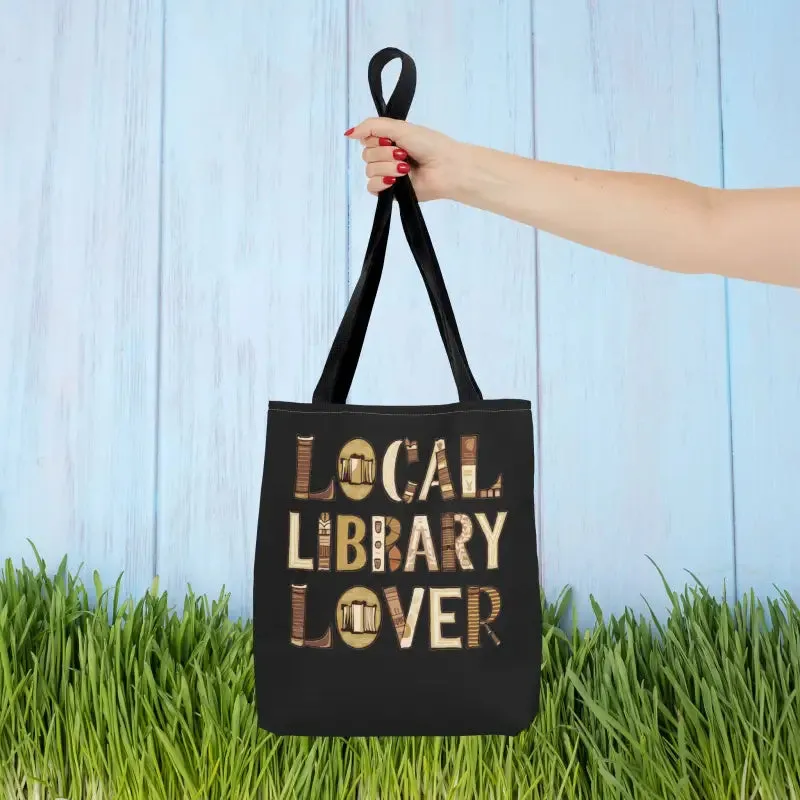 Blue Aop Tote Bag for Local Library Lover
