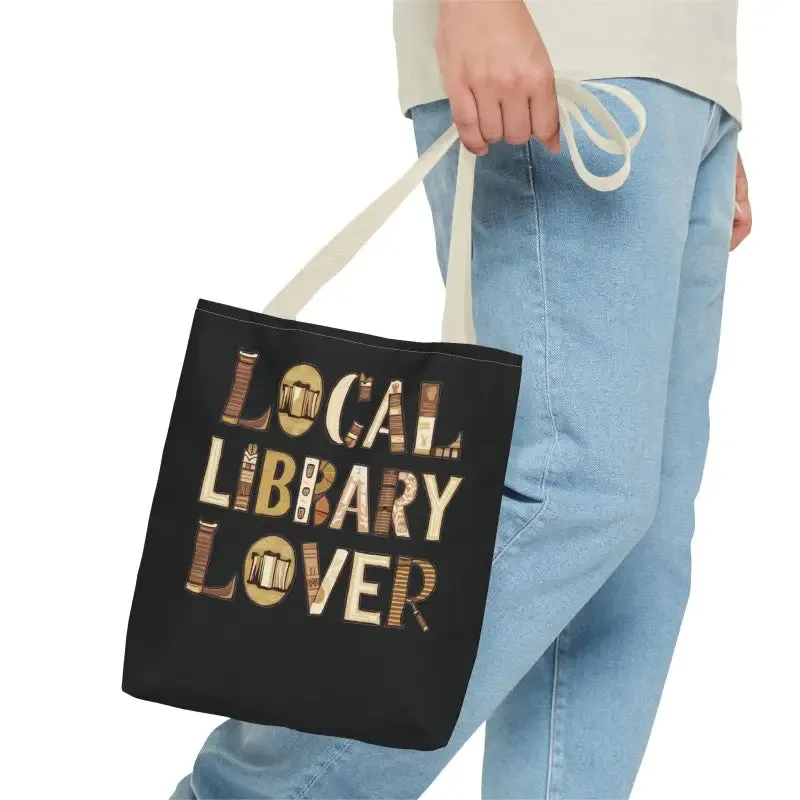 Blue Aop Tote Bag for Local Library Lover