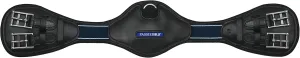 Blue Leather Dressage Girth Wave