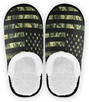 Boccsty Colorful Little Flowers Spa Slippers Flower Design House Slippers Memory Foam Slippers Indoor Outdoor Non-Slip Home Shoes M for Men Woman
