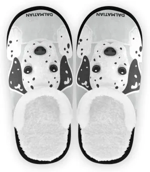 Boccsty Dalmatian Puppy Dog Spa Slippers House Slippers Memory Foam Slippers Indoor Outdoor Non-Slip Home Shoes M for Men Woman