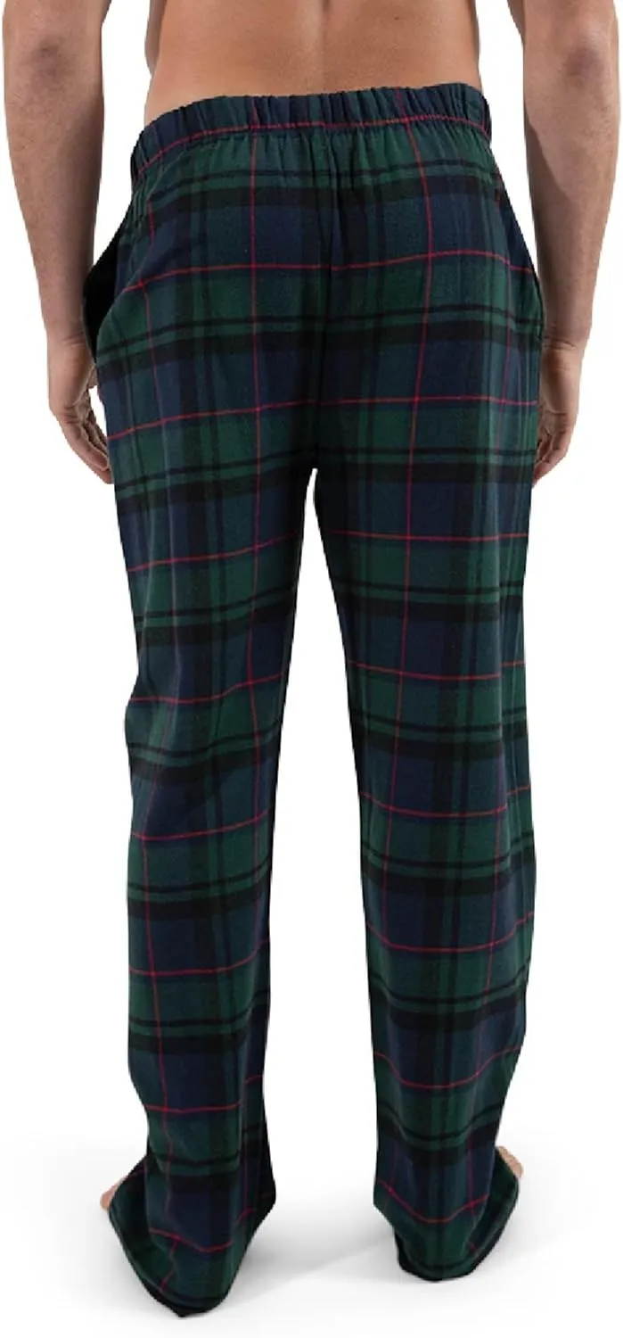 Bottoms Out Men's Flannel Pajama Pants, Comfortable Woven Sleepwear Bottoms, Soft Flannel Sleep Pants, Lounge Pants for Men