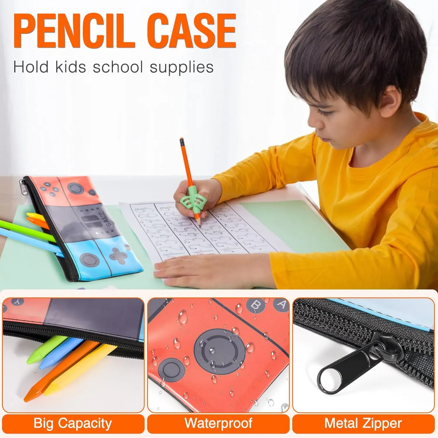 Boys Backpack For School Kids Backpack Set With Lunch Box Pencil Case,Game Schoolbag Children Teens Elementary Middle College Student Bookbag Travel Rucksack Laptop Daypacks