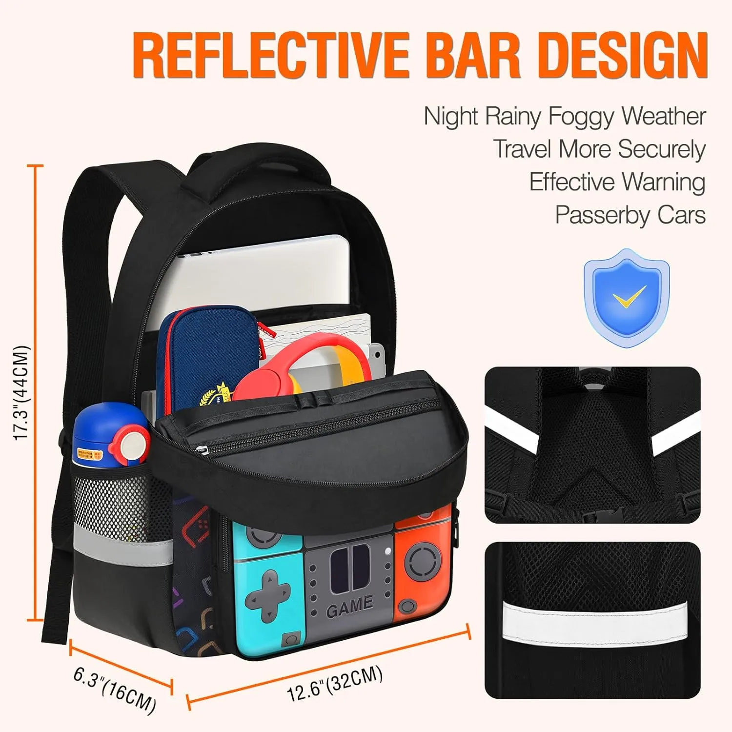 Boys Backpack For School Kids Backpack Set With Lunch Box Pencil Case,Game Schoolbag Children Teens Elementary Middle College Student Bookbag Travel Rucksack Laptop Daypacks