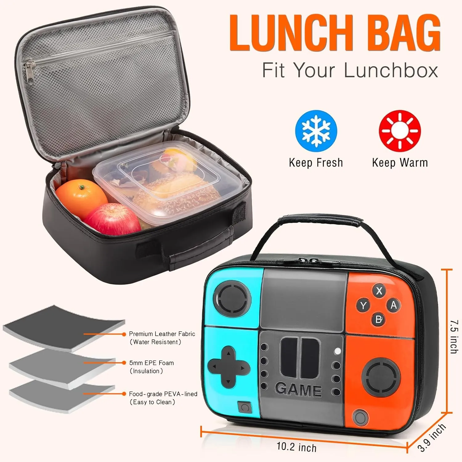 Boys Backpack For School Kids Backpack Set With Lunch Box Pencil Case,Game Schoolbag Children Teens Elementary Middle College Student Bookbag Travel Rucksack Laptop Daypacks