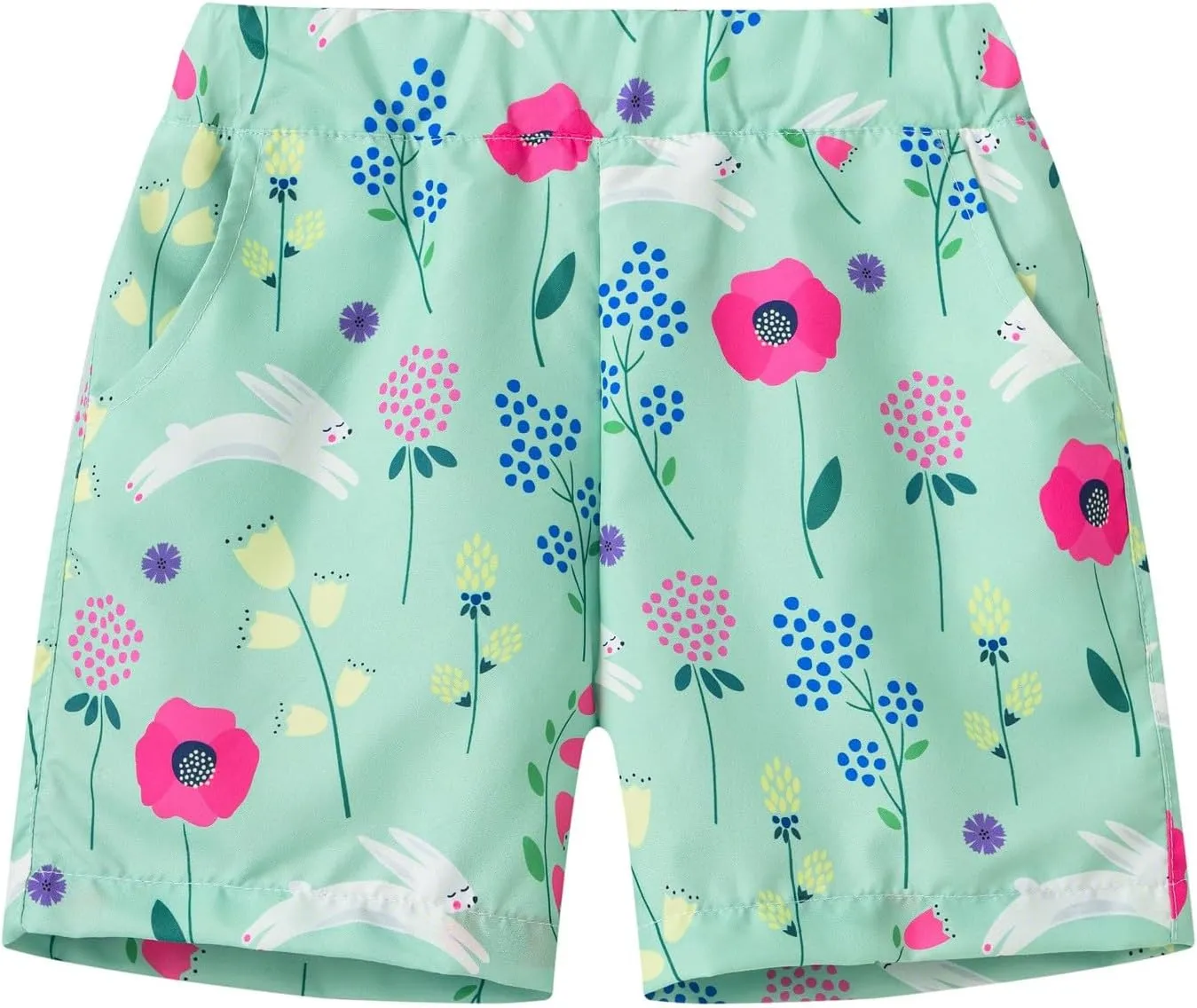 Boys Cute Motion Shorts Kids Baby Boys 𝐂artoon Print Beach Casual Short Trousers Elastic Waist Loose Jogger