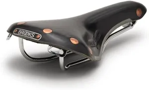 Brooks England Swift, Racing Leather Saddle with Hand-Hammered Copper Rivets