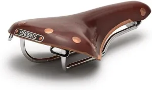 Brooks England Swift, Racing Leather Saddle with Hand-Hammered Copper Rivets