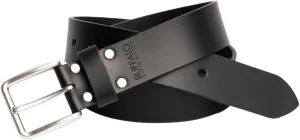 Buffalo David Bitton Mens Belt | Black Belt/Dark Brown Belt | 100% Genuine Leather Belt | Casual Mens Belts for Jeans
