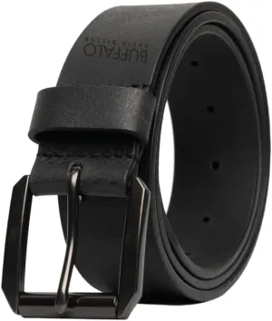 Buffalo David Bitton Mens Belt | Black Belt/Dark Brown Belt | 100% Genuine Leather Belt | Mens Belts for Jeans