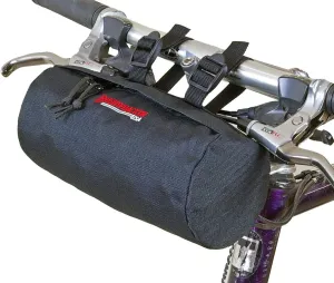 Bushwhacker Waco Black Bicycle Handlebar & Seat Bag – Cycling Pack for Bike Cylinder Storage – Versatile Saddle Bag for Front or Rear Accessories, Ideal for Cycling and Snowmobile Use
