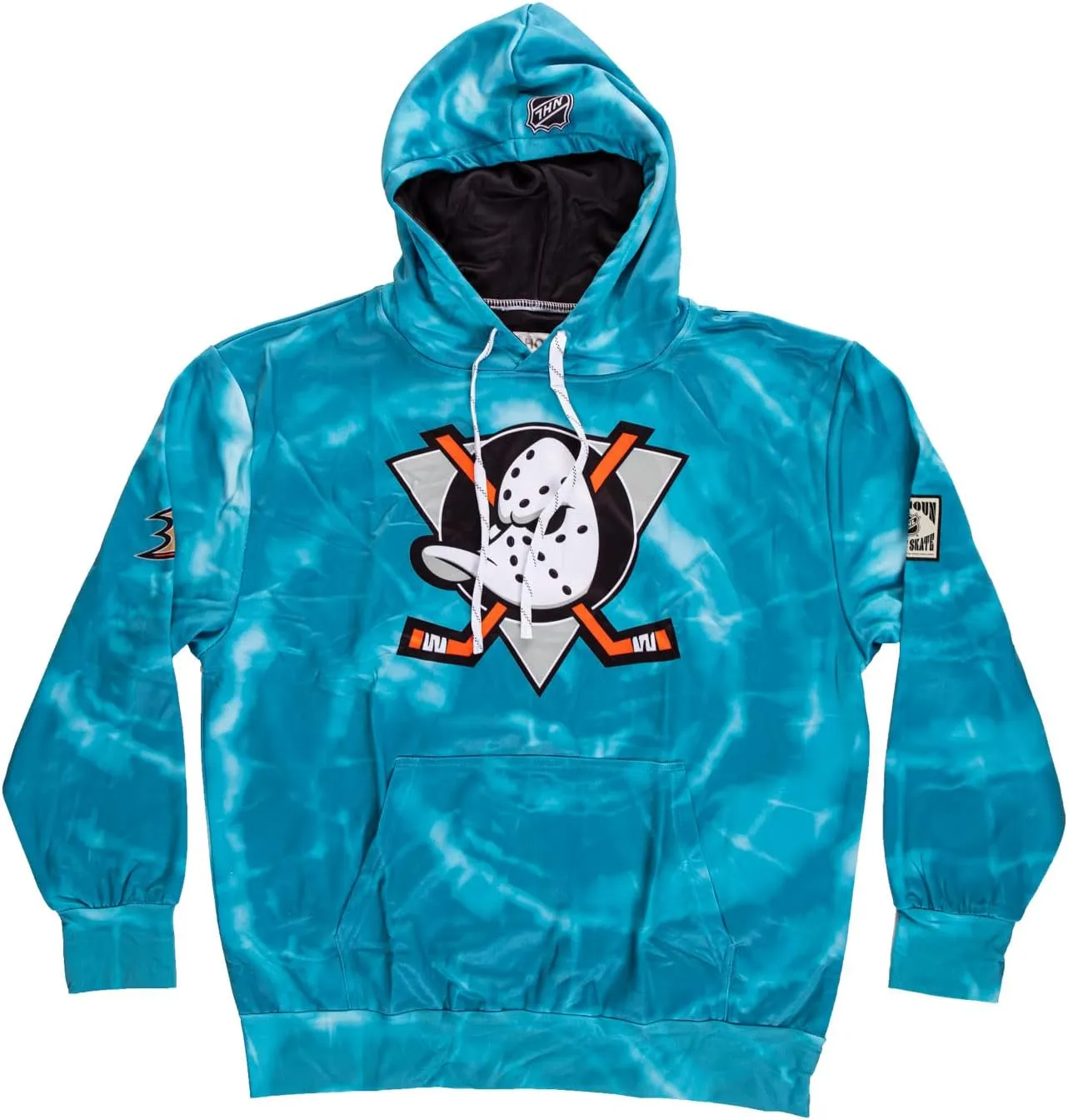 Calhoun NHL Surf & Skate Mens Tie Dye Sublimation Pullover Hoodie