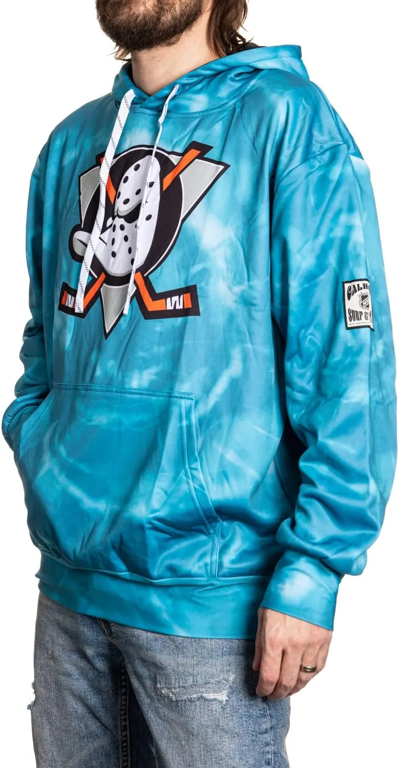 Calhoun NHL Surf & Skate Mens Tie Dye Sublimation Pullover Hoodie