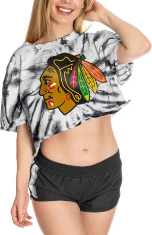 Calhoun NHL Surf & Skate Womens Oversize Drop Shoulder Crop T-Shirt – The Sunset Collection