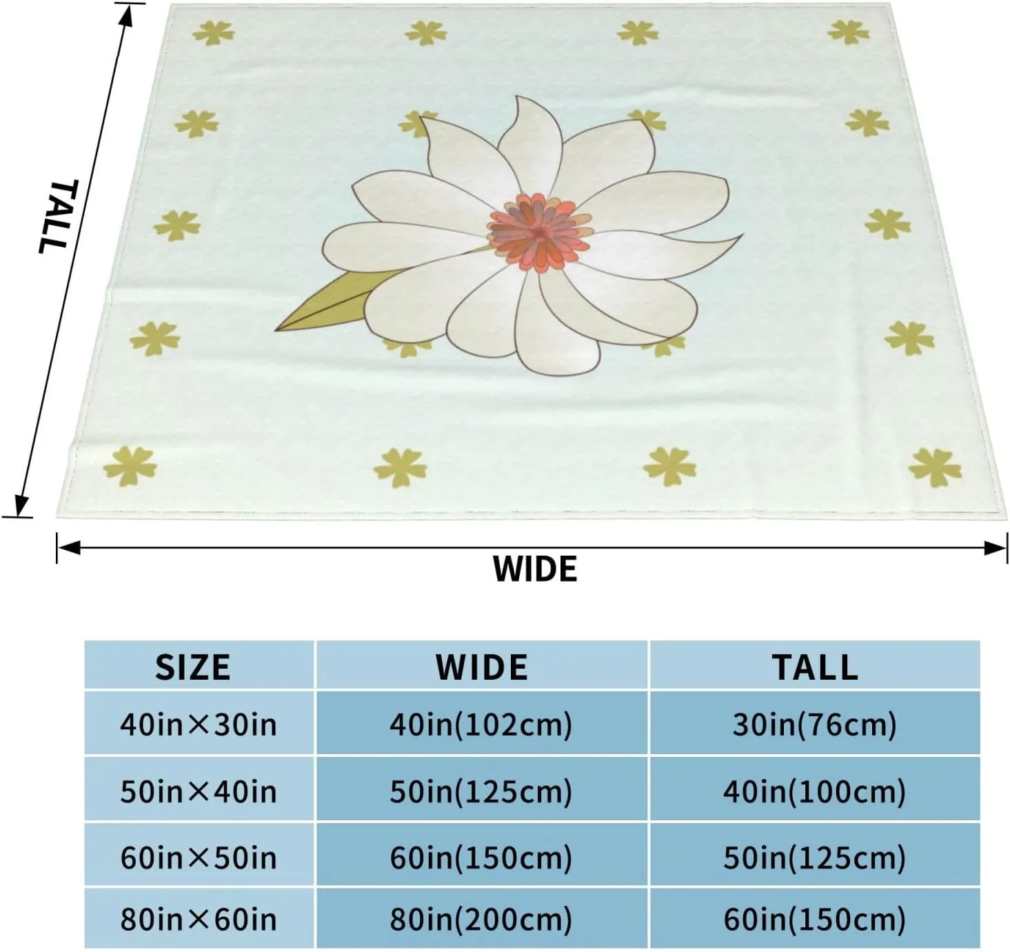 Camellia in Bloom Super Soft Microfiber Flannel Blankets, Bed, Sofa Ultra Luxurious Warm and Cozy for All Seasons