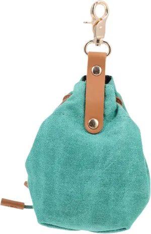 Canvas Treat Bag Pet Food Bag Holder Dog Treat Holder Dog Food Pouch Canvas Green
