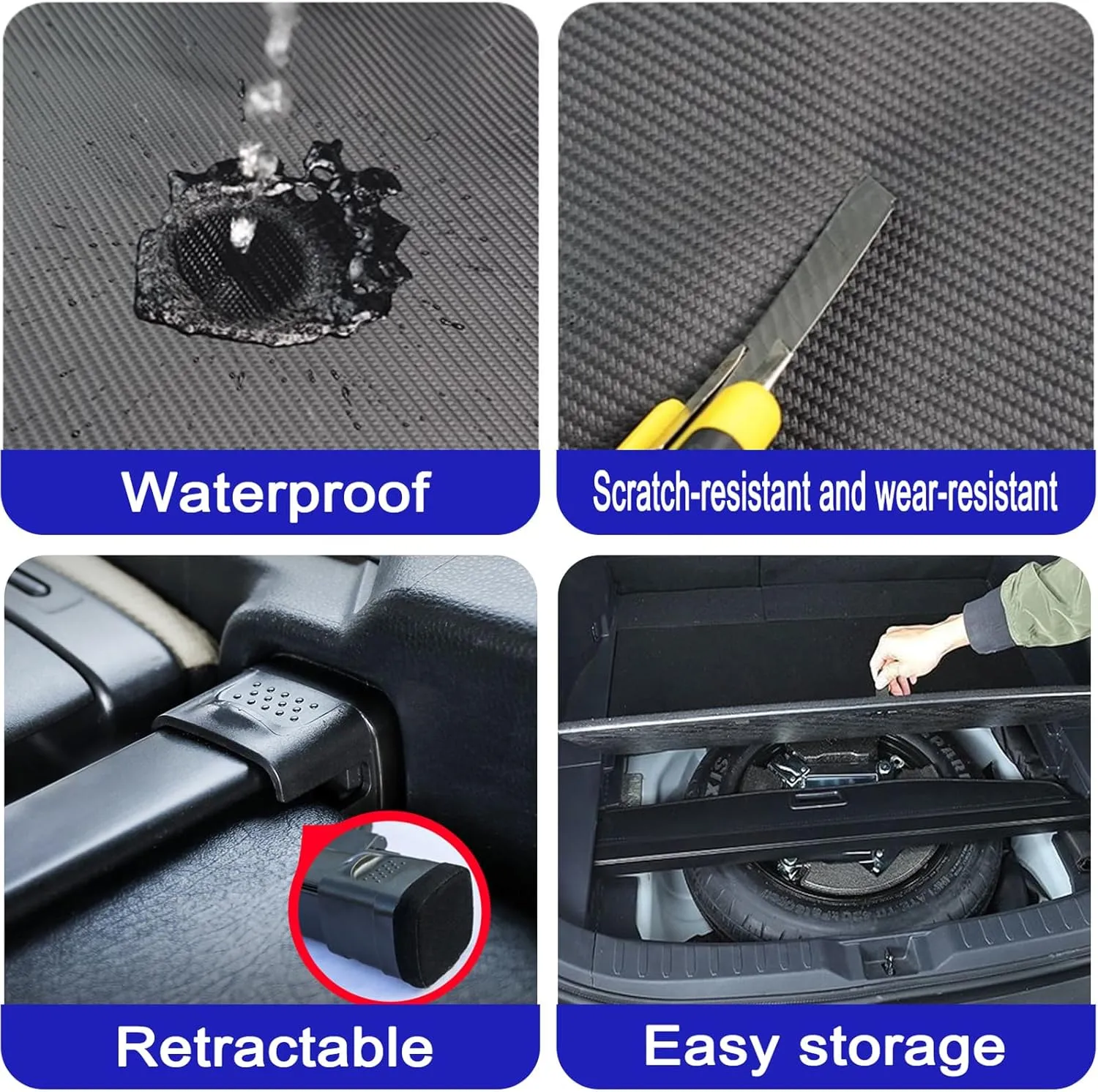 Cargo Cover for Honda CRV 2023 2024 2025 Trunk - No Gap Shielding Shade Accessory