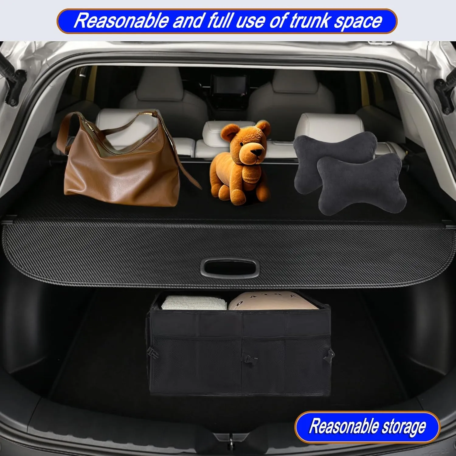Cargo Cover for Honda CRV 2023 2024 2025 Trunk - No Gap Shielding Shade Accessory