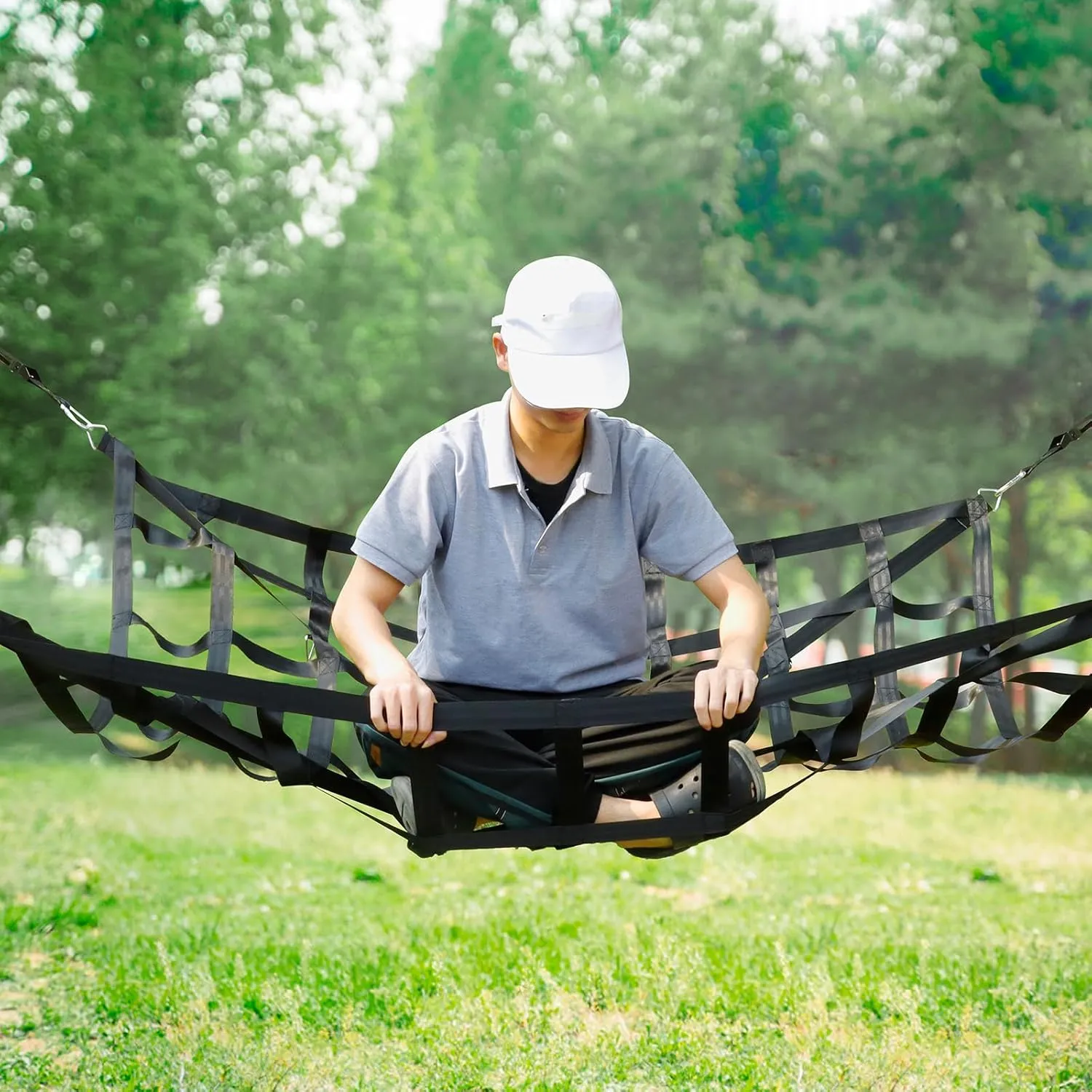 Cargo Net for Pickup Truck Bed, Migaven 66''x 50'' Heavy Duty Pickup Short Bed Net for SUV ATV Oil Rig Cargo Rack, Truck Bed Mesh Net Cargo Netting with S-Hook Straps Tie Down Strap