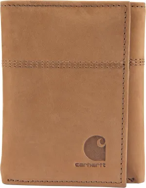Carhartt Men's Casual Saddle Leather Wallets, Available in Multiple Styles and Colors