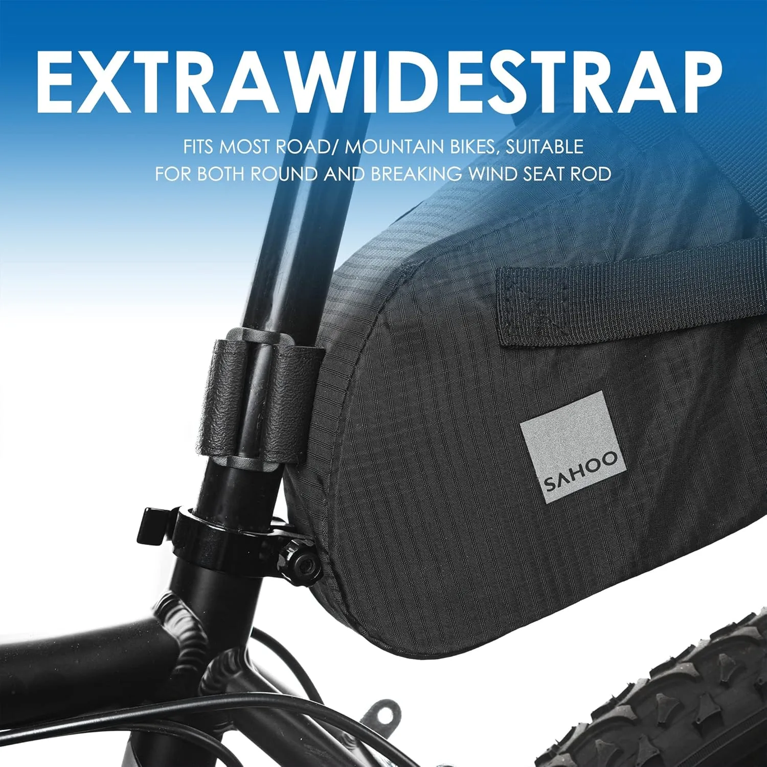 CARTMAN Bike packing Bags Large Bike Seat Bag Waterproof Cycling Tail Saddle Bag Under Seat Storage Pack for Mountain Road Bicycle Accessories 10L Large Capacity