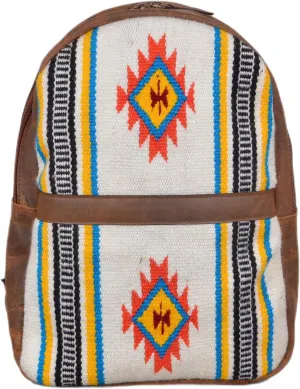CHALLENGER Men Women Western Handwoven Distressed Leather Saddle Blanket Rug Travel Bag 18SKB33