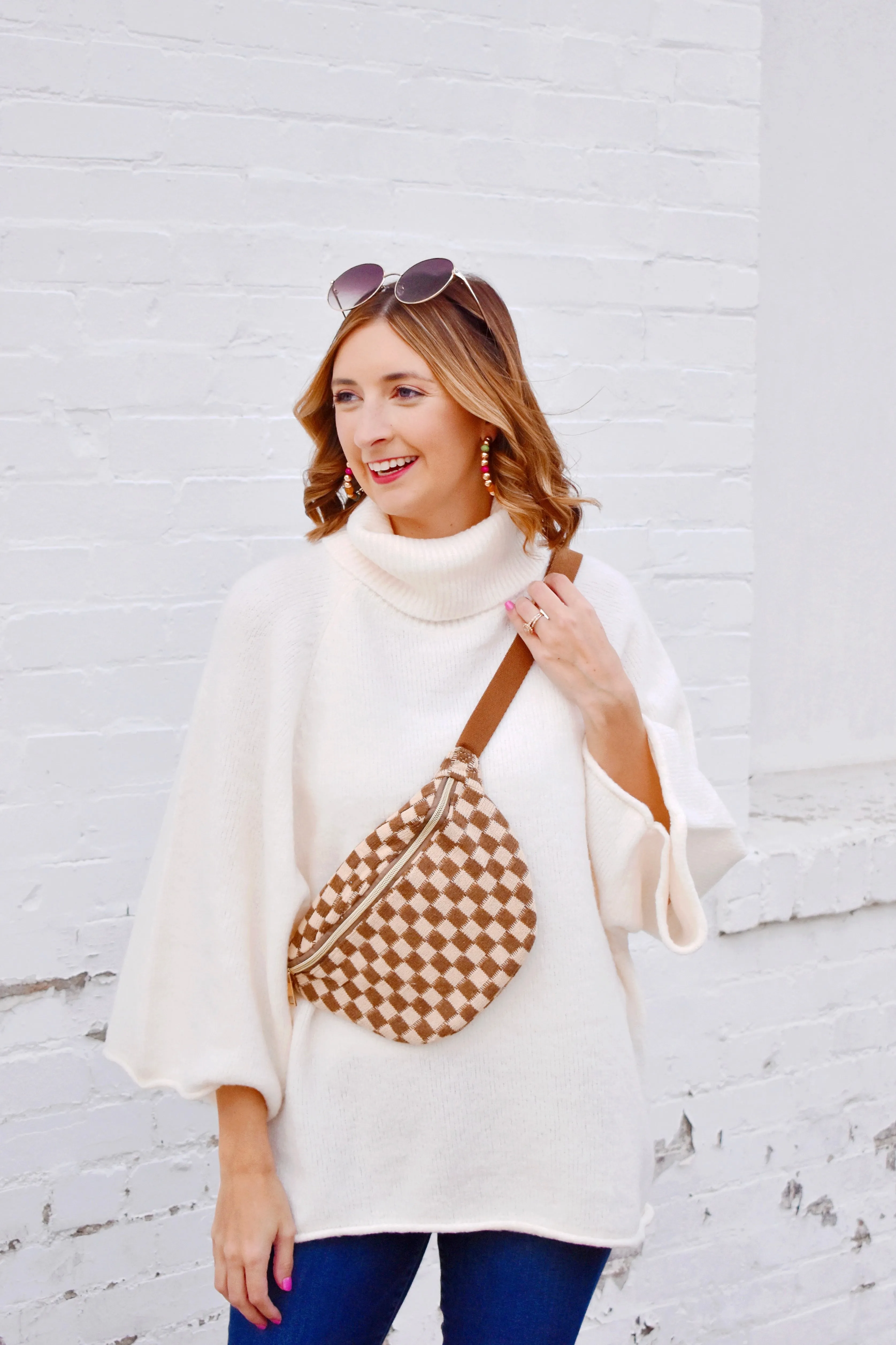 Checkered Belt Bag