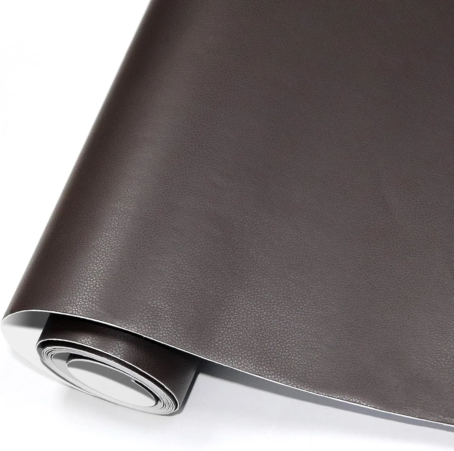 CHEIGHY Leather Repair Kit for Furniture, Self-Adhesive Waterproof PU Leather Patch Tape - Strong Adhesive for Sofa, Car Seat, Office Chair, Vinyl Upholstery, DIY Crafts (Brown, 17X79 inch)